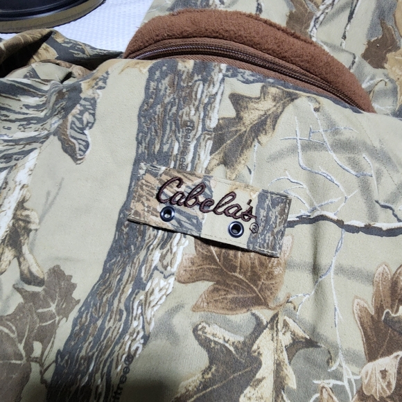 CABELAS EUC MENS SZ LARGE CAMMO HUNTING FIELDS SPORT JACKET COAT - Picture 10 of 11